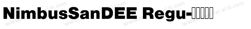 NimbusSanDEE Regu字体转换